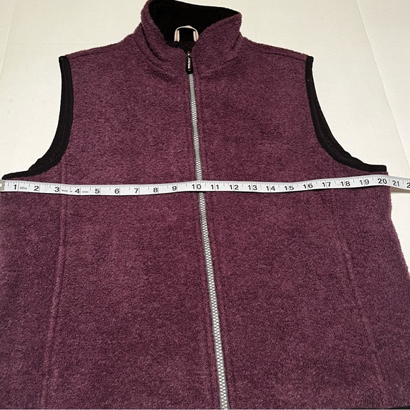 Woolrich Technowool Wool Full Zippered Vest Womens Size Medium Amethyst‎ Purple - Picture 5 of 9